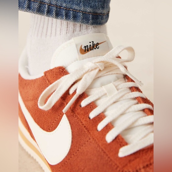 NWOT Nike Cortez Suede Sneakers in Orange and White (Never worn, brand new) - Picture 5 of 10